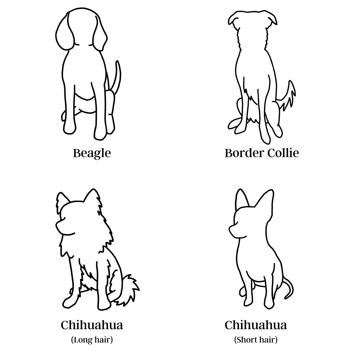 Embroidered Breed Outline T-shirt