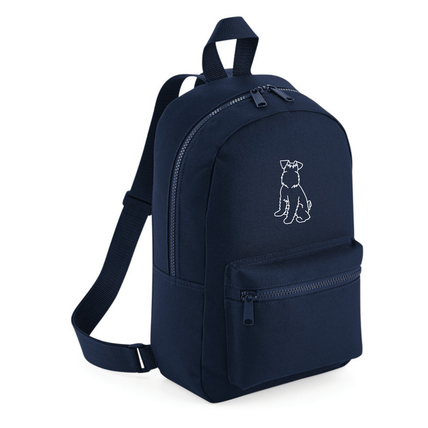 Embroidered Breed Outline Mini Backpack