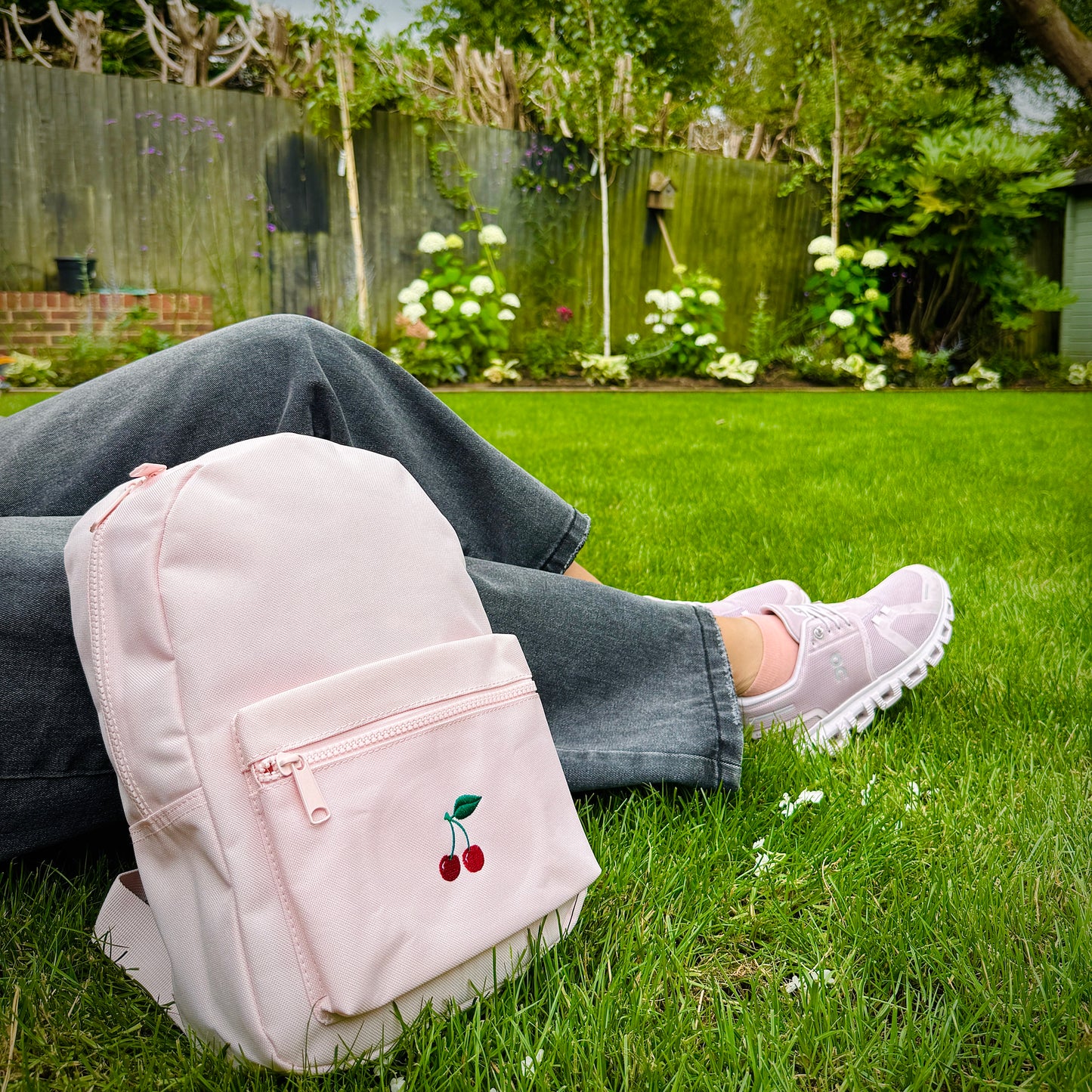 Embroidered Mini Backpack - 'Mini Cherries'