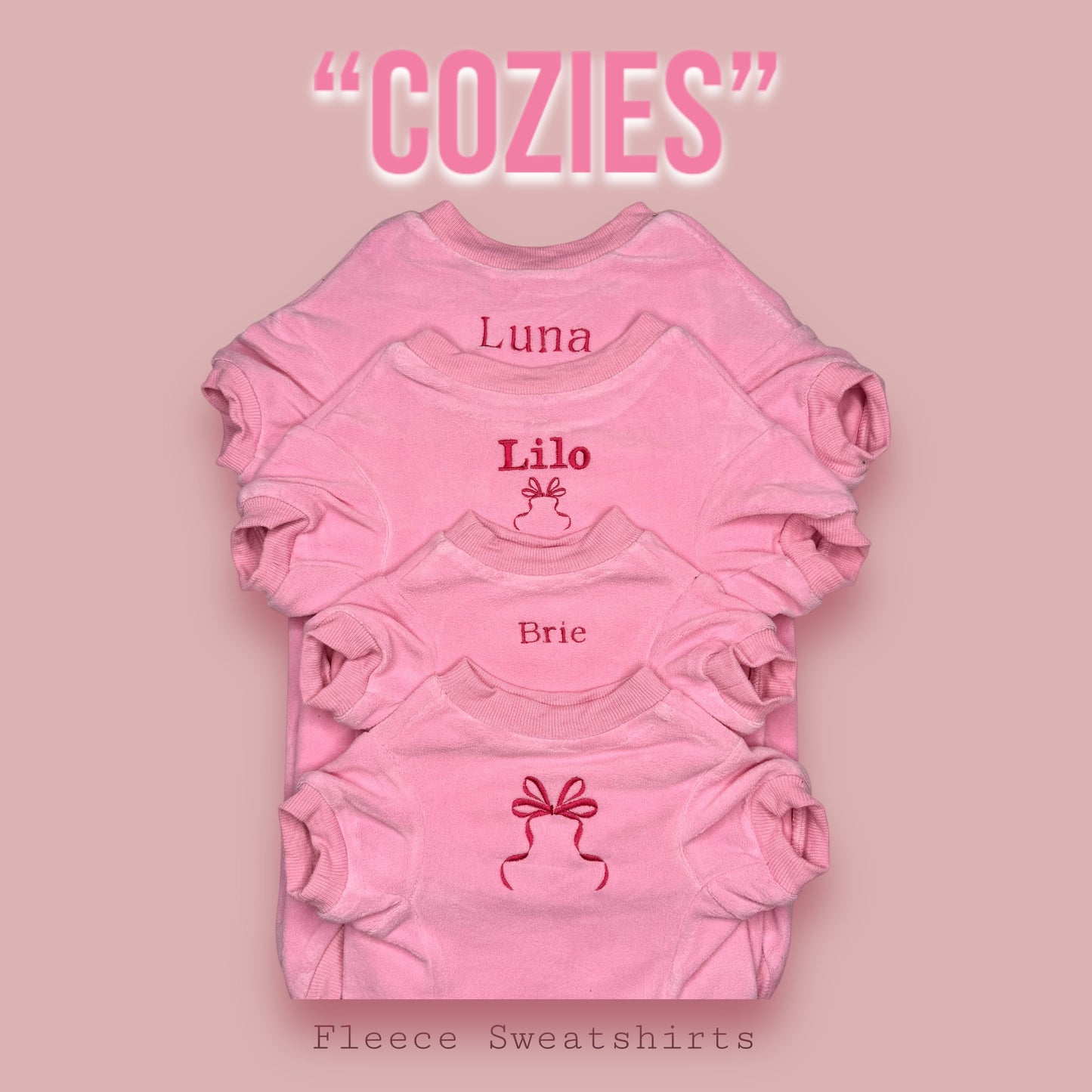 COZIES Fleece Sweatshirt - Pink