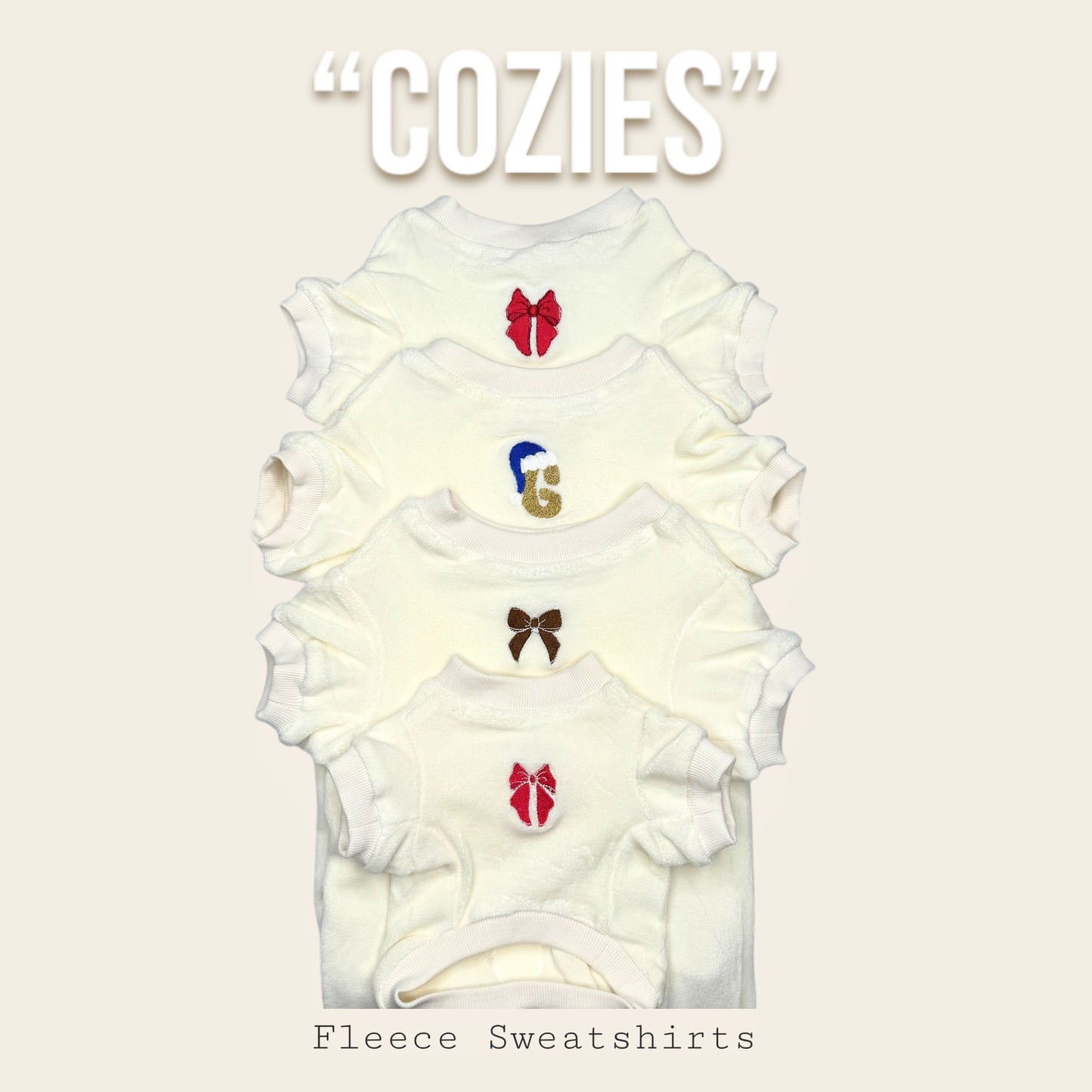 COZIES Fleece Sweatshirt - Cream