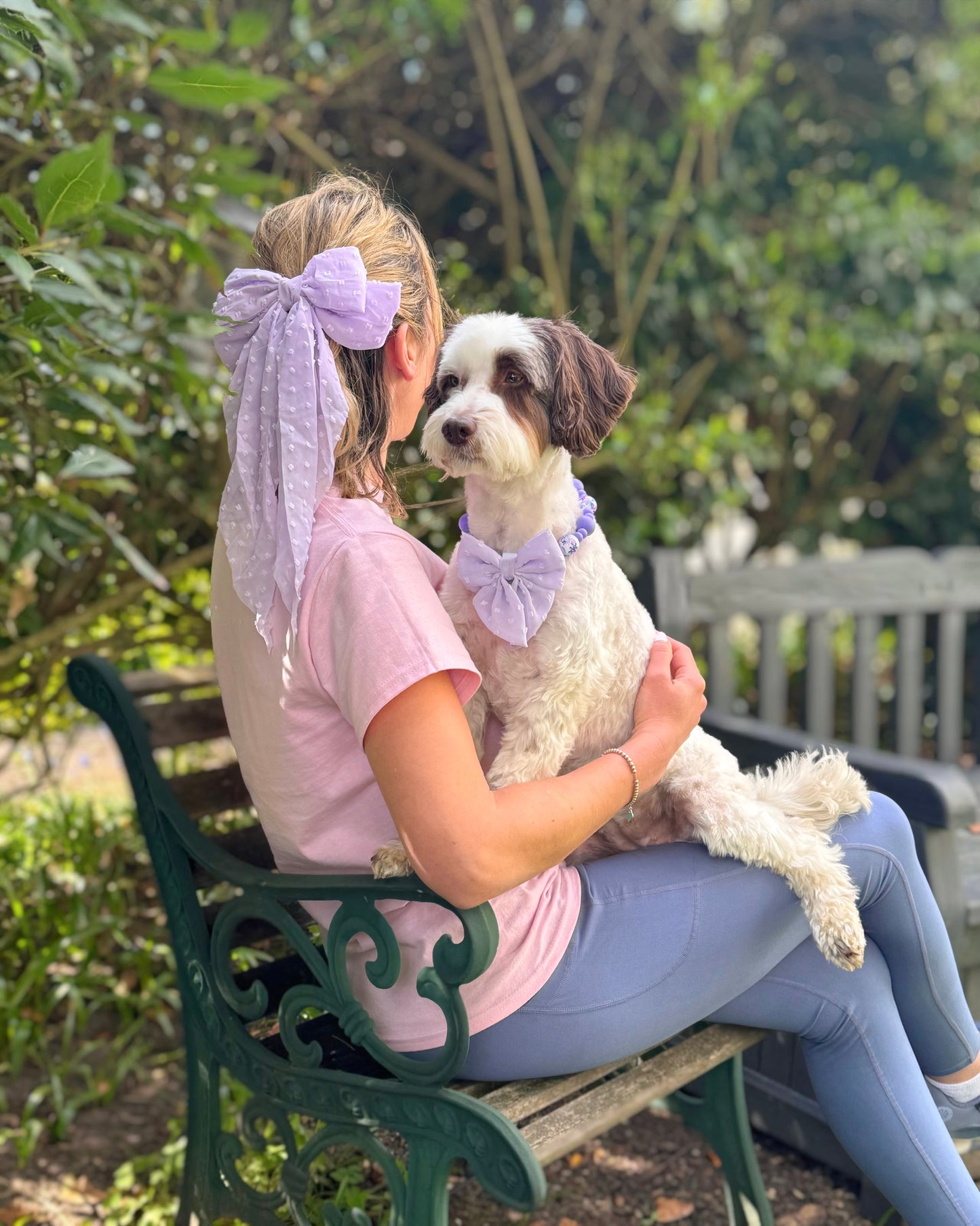 DAINTIES Human Hair Bow - 'Lilac'