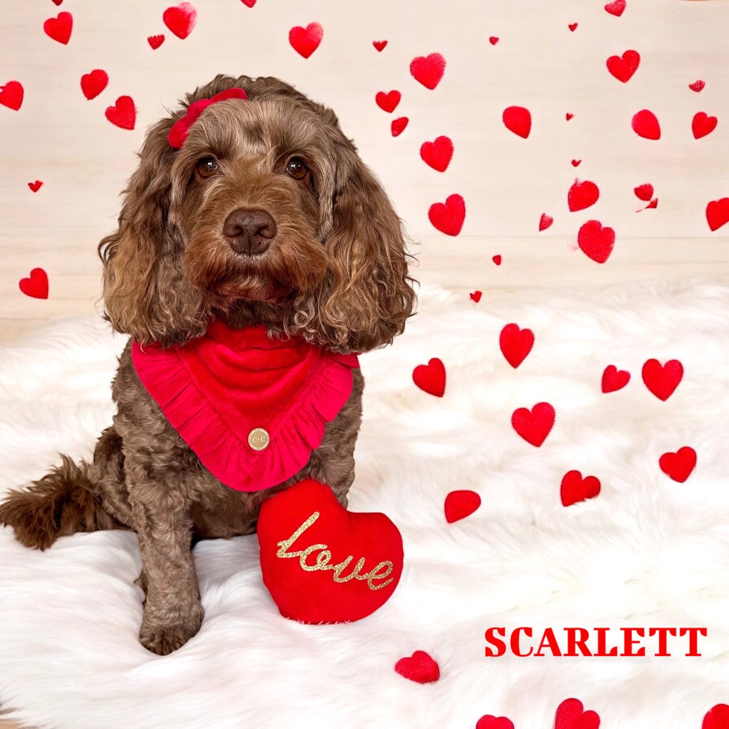 FLUFFIES Bandana - "Scarlett"