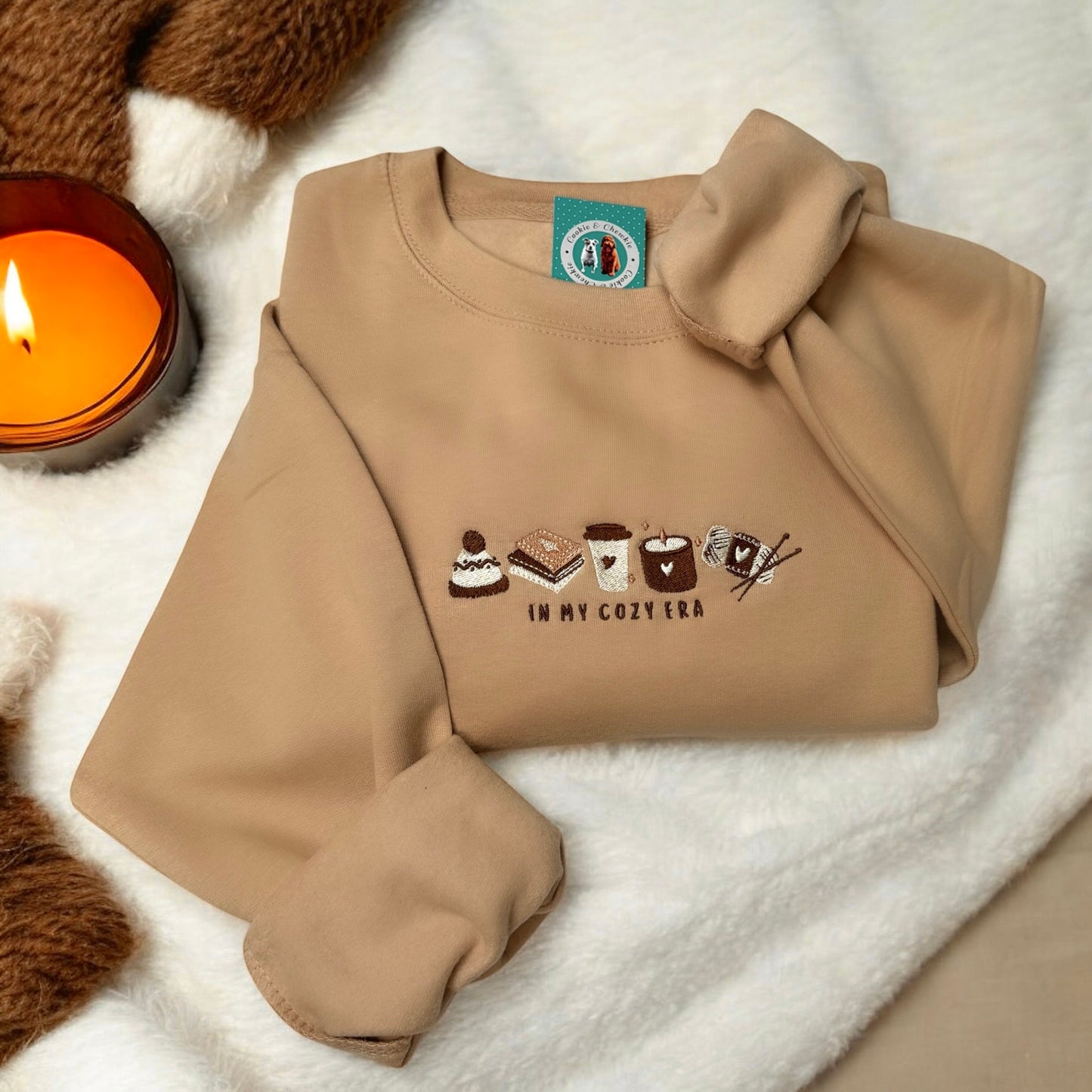 Embroidered Sweatshirt - 'Cozy Era'
