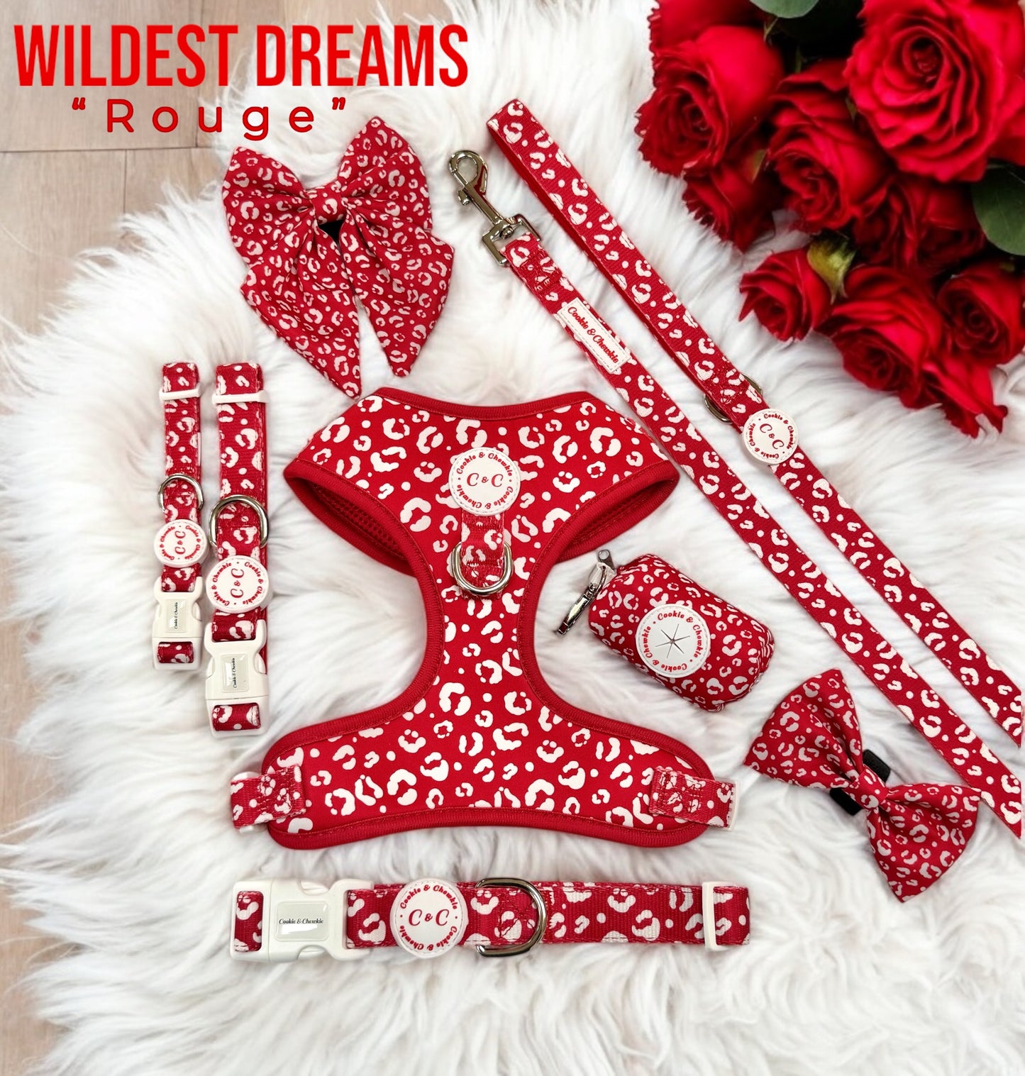 Poop Bag Holder – ‘Wildest Dreams - Rouge'