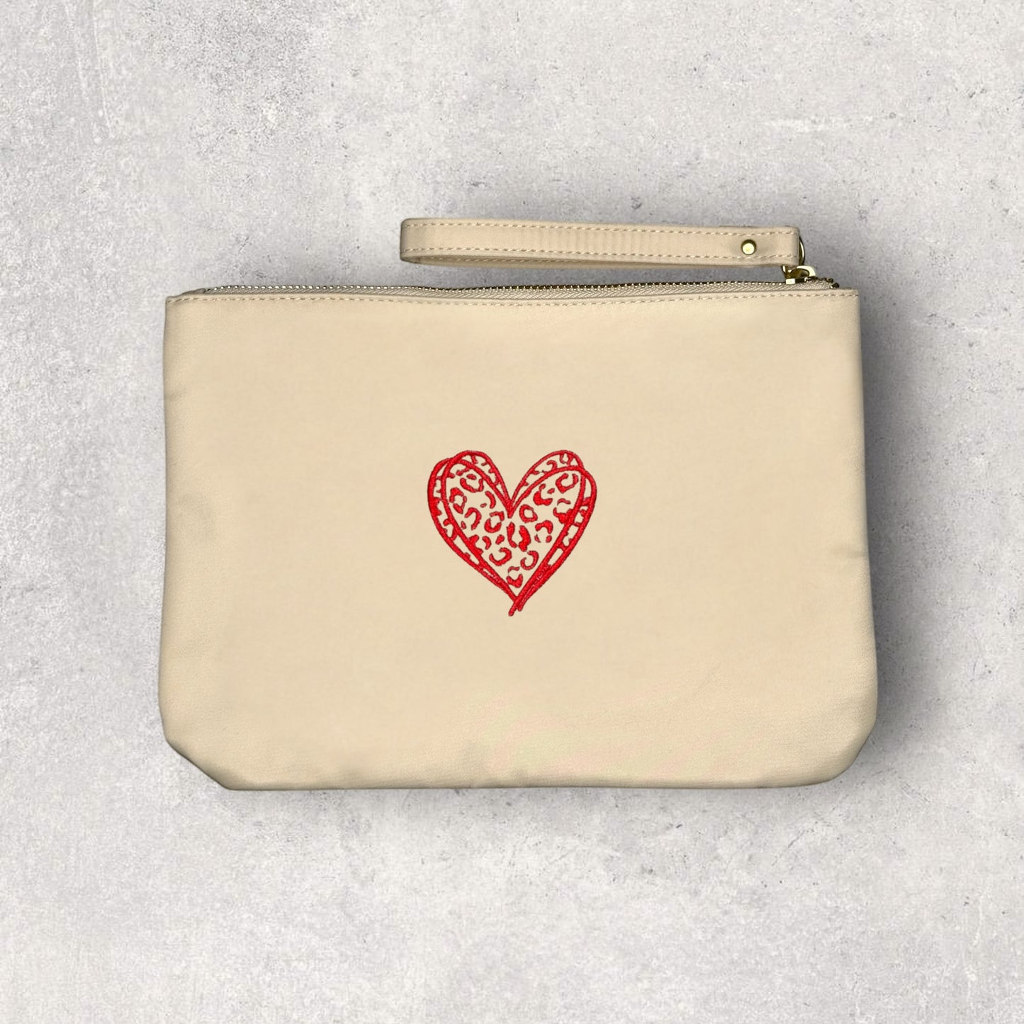 Embroidered Wristlet - 'Wildest Heart'