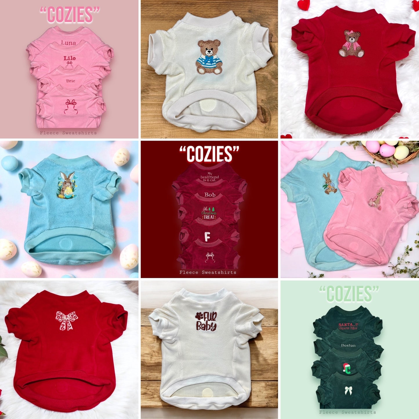 Embroidery Personalisation for COZIES - No 'Cozie' included