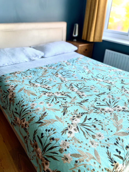 Minky Snuggle Blanket - "Baby, it's Gold outside"