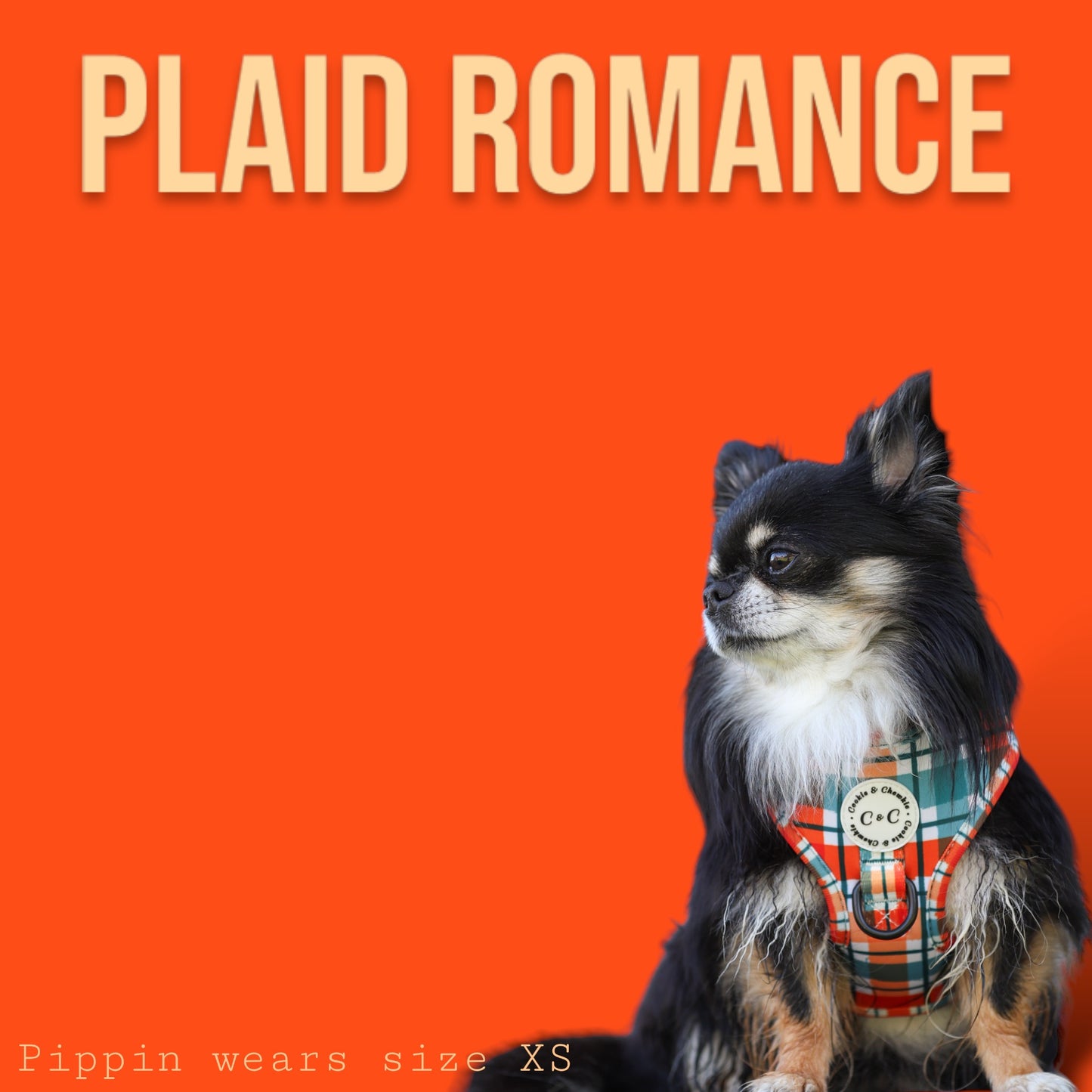 Adjustable Harness - 'Plaid Romance'