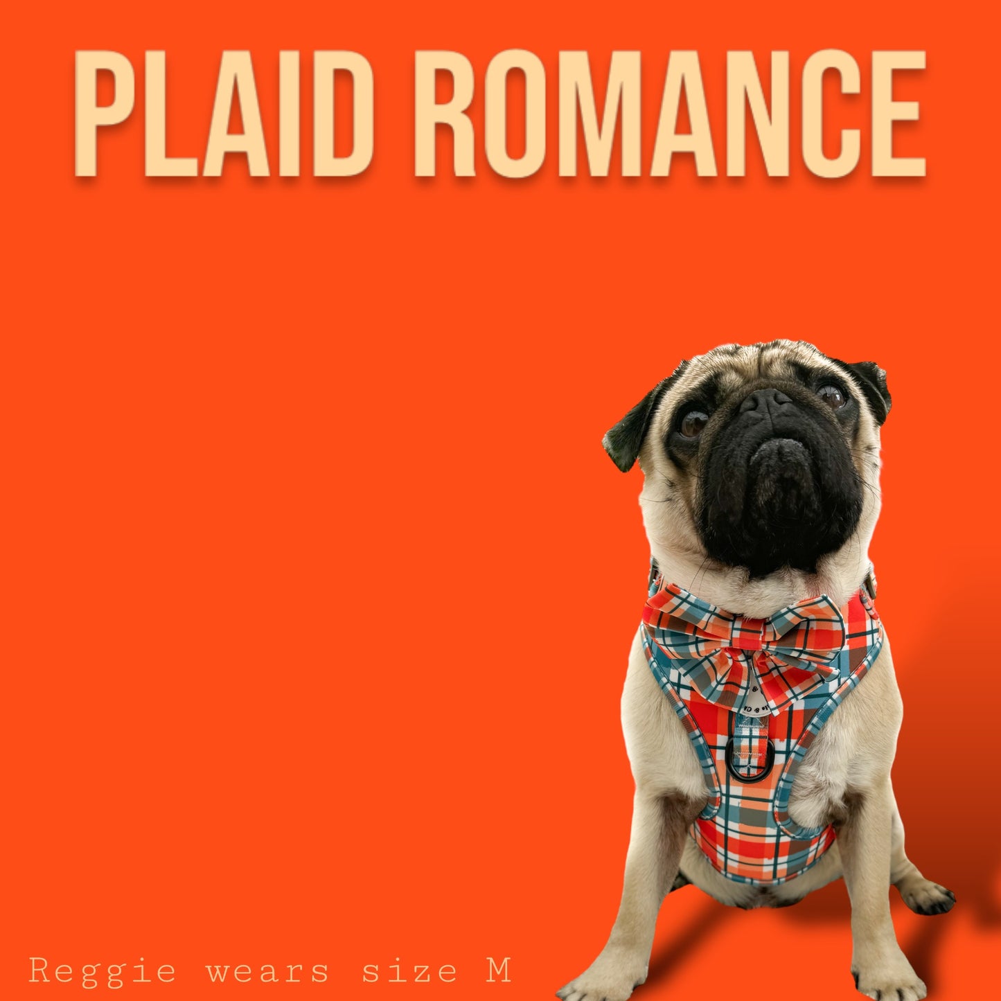 Adjustable Harness - 'Plaid Romance'