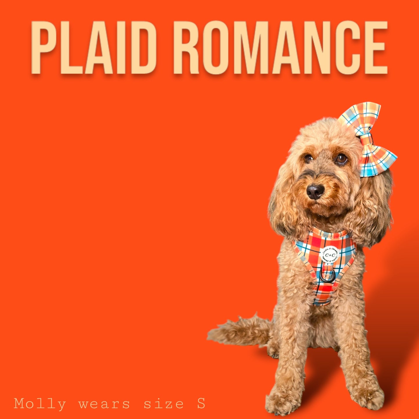 Adjustable Harness - 'Plaid Romance'
