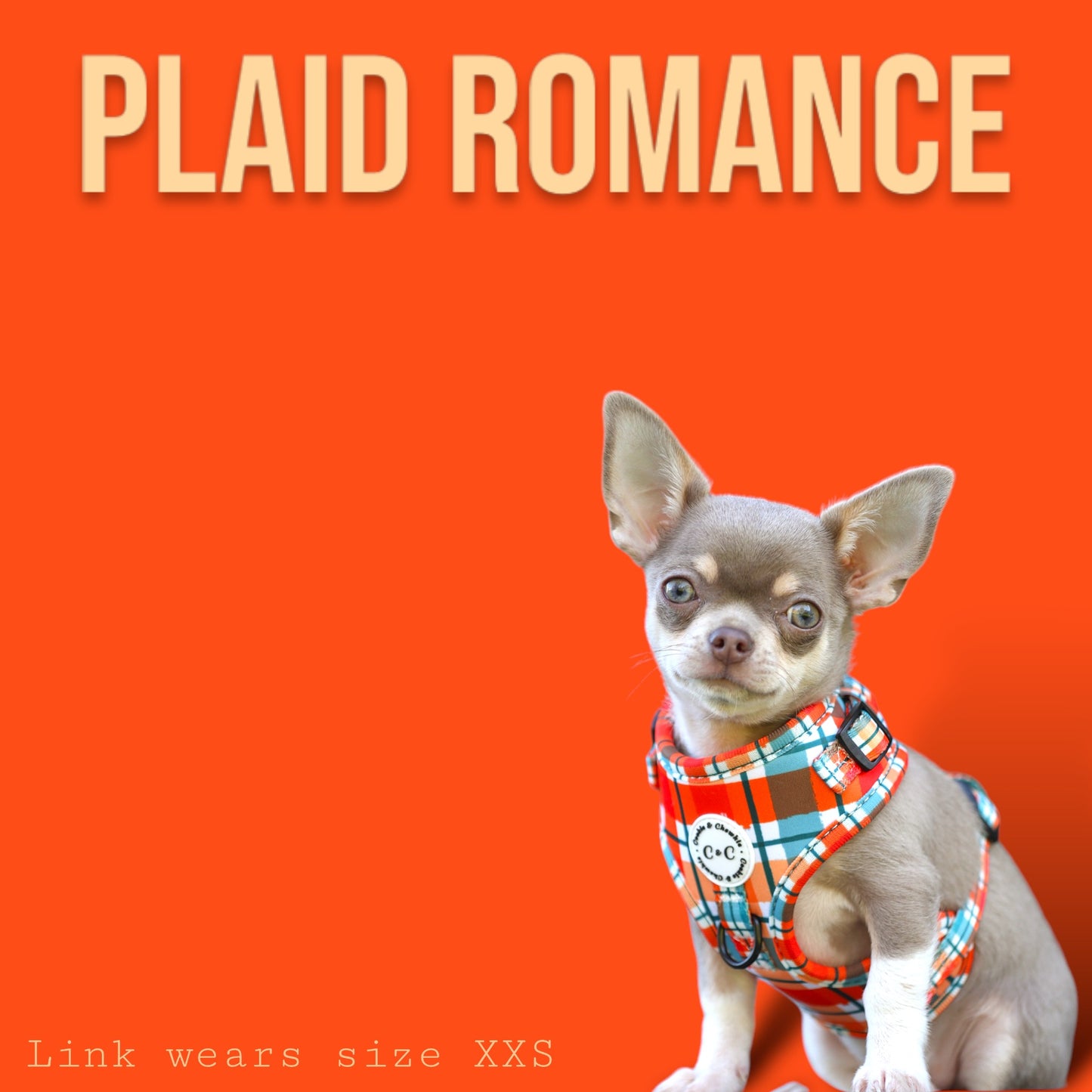 Adjustable Harness - 'Plaid Romance'