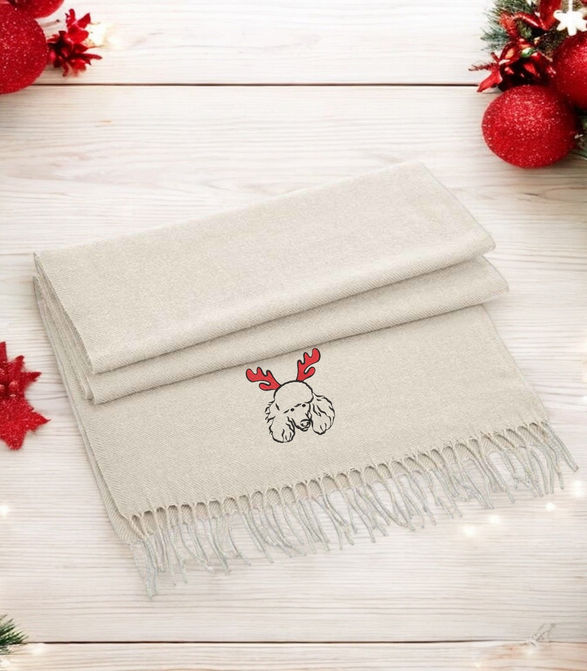 Embroidered Woven Scarf