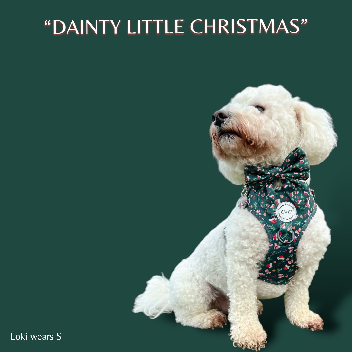 Adjustable Harness - 'Dainty Little Christmas'