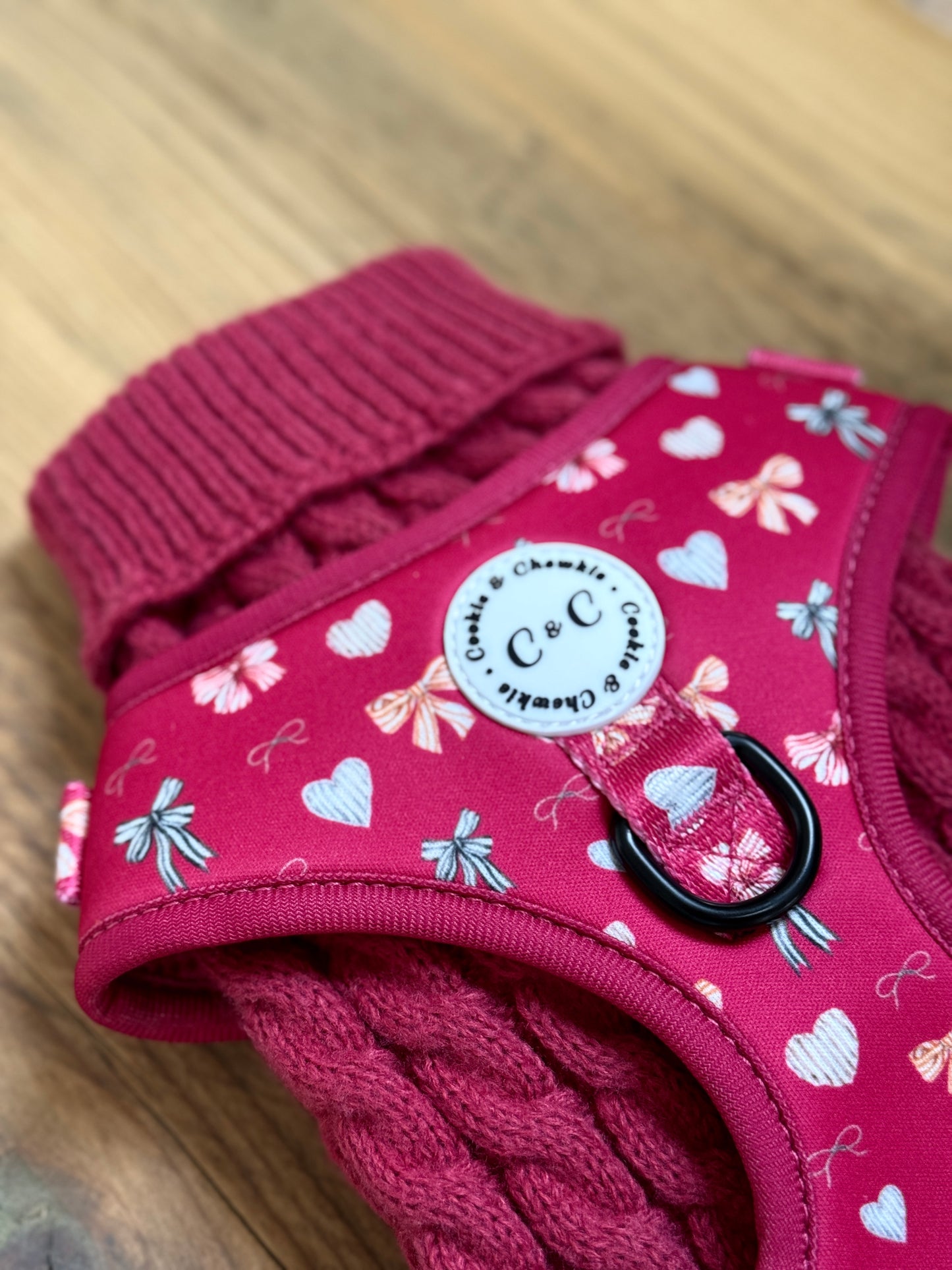Cable Knit Jumper - Cranberry