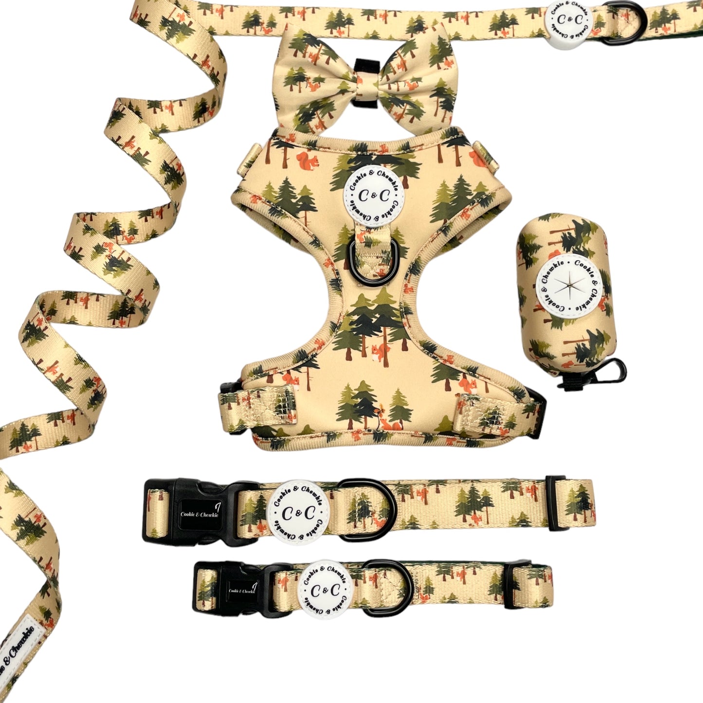 Adjustable Harness - 'Squirrel Pawtrol'