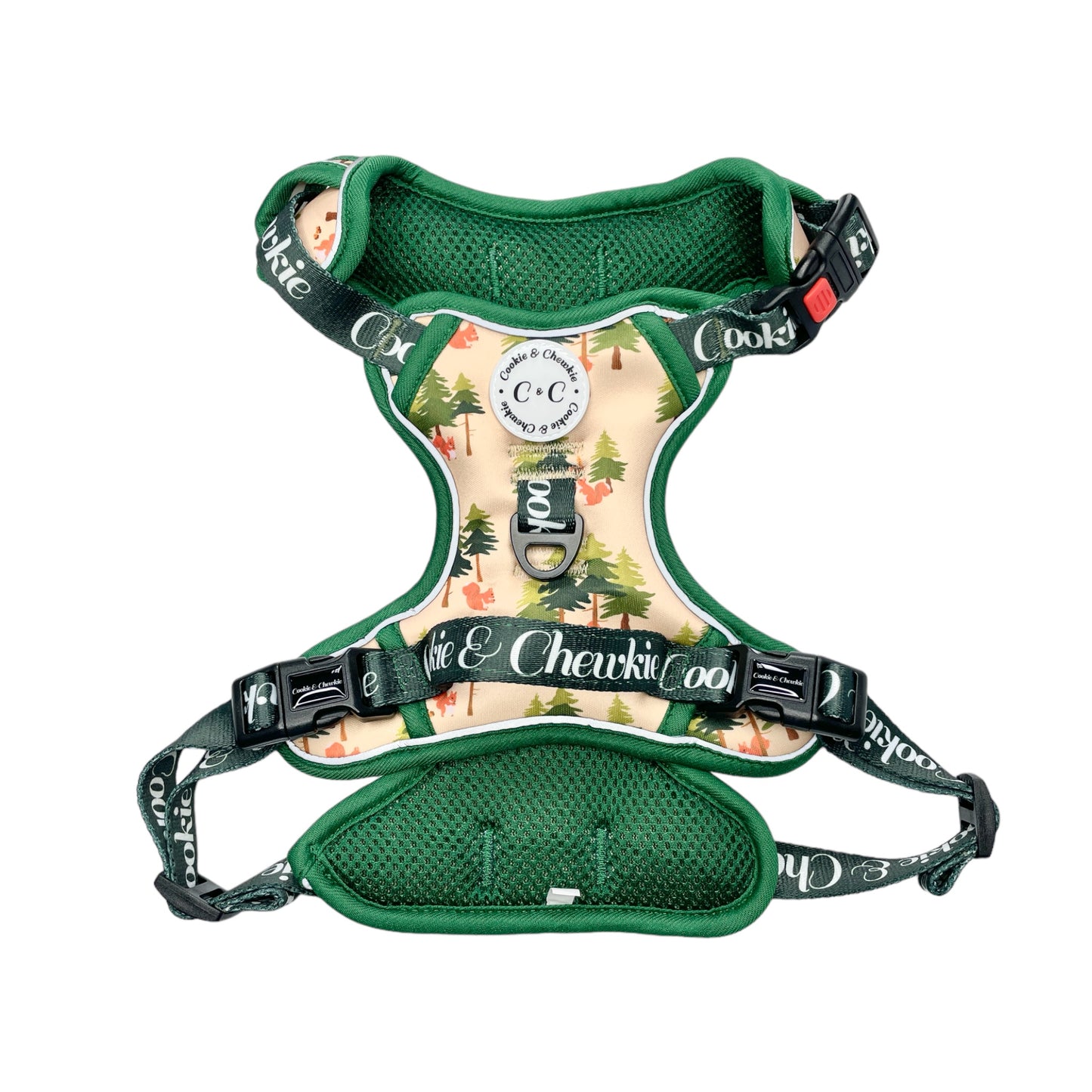 Adjustable TUFF Harness - 'Squirrel Pawtrol'