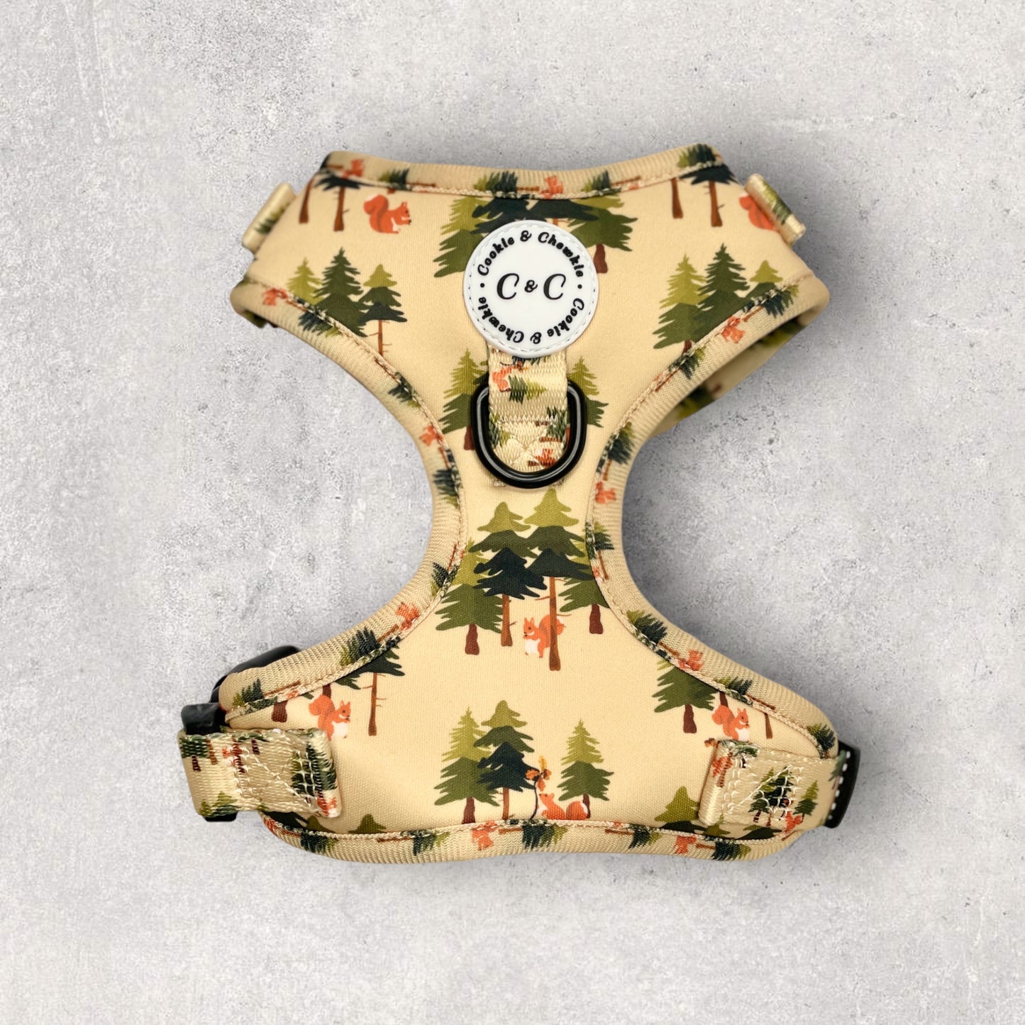 Adjustable Harness - 'Squirrel Pawtrol'
