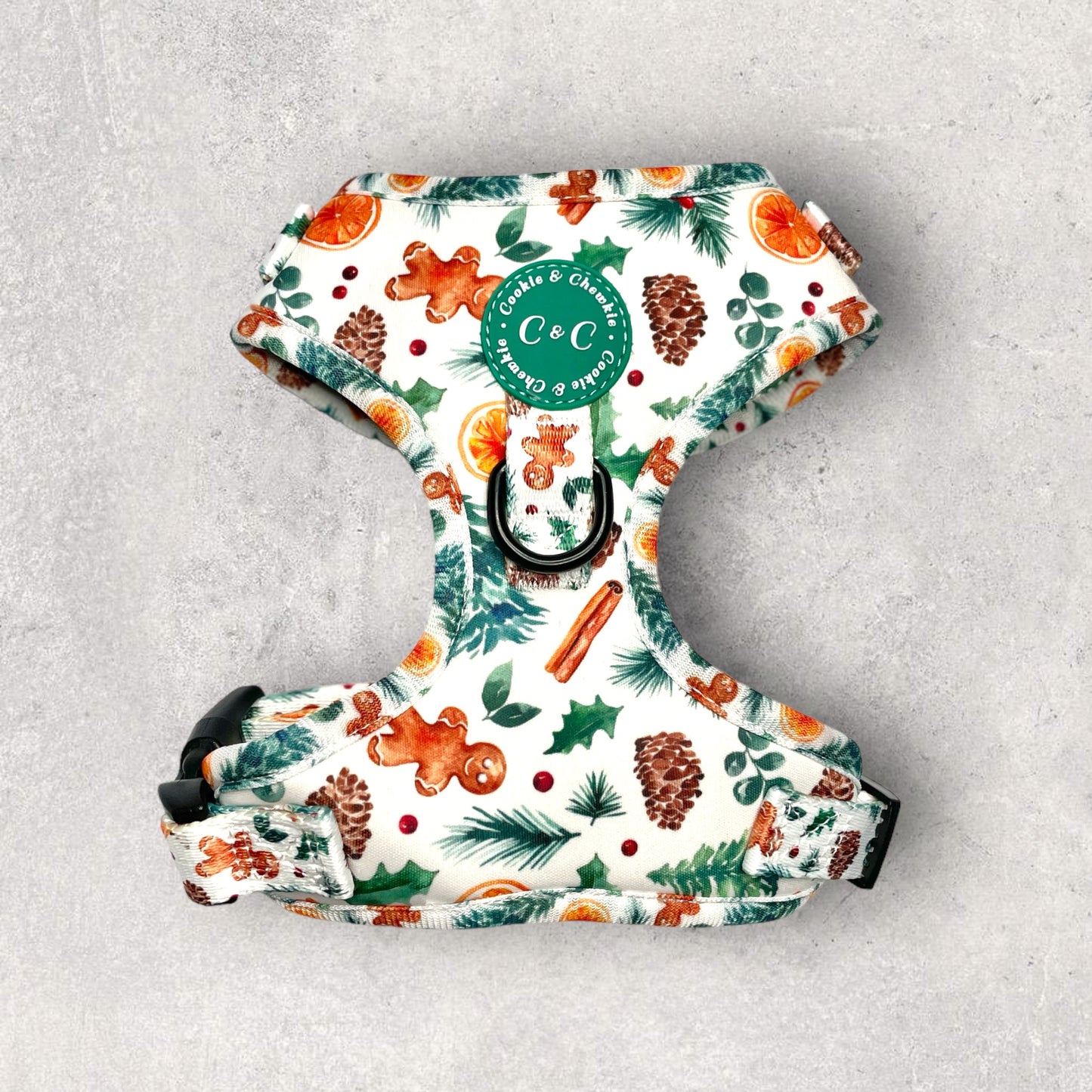 Adjustable Harness - 'Festive Pawpourri'