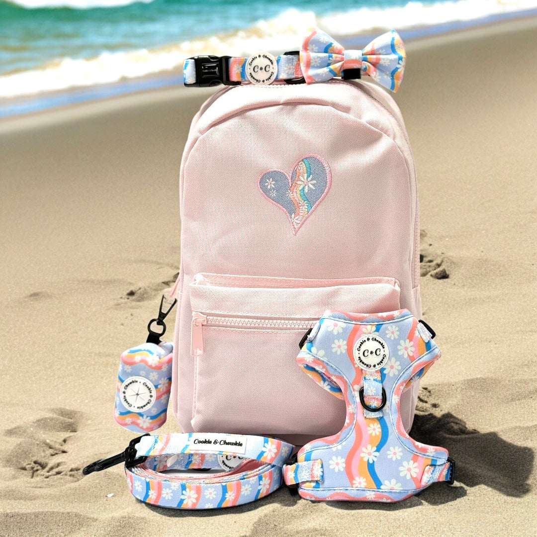 Adjustable TUFF Harness - 'Groovy Blooms'