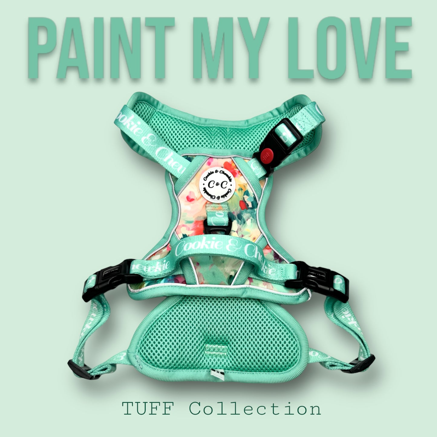 Adjustable TUFF Harness - 'Paint My Love'