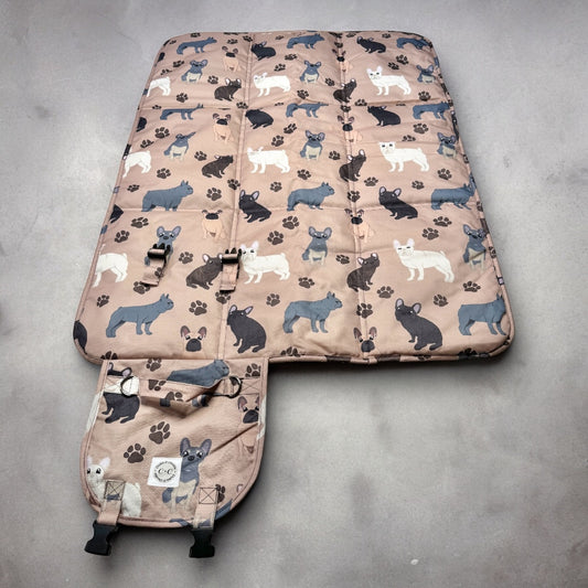 Picnic/Settle/Travel Mat Size M - 'Pawdon My French'