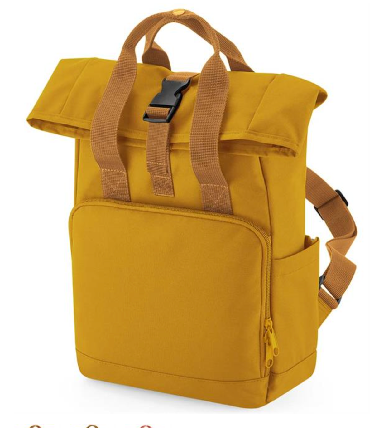Embroidered Breed Outline Roll-top Backpack