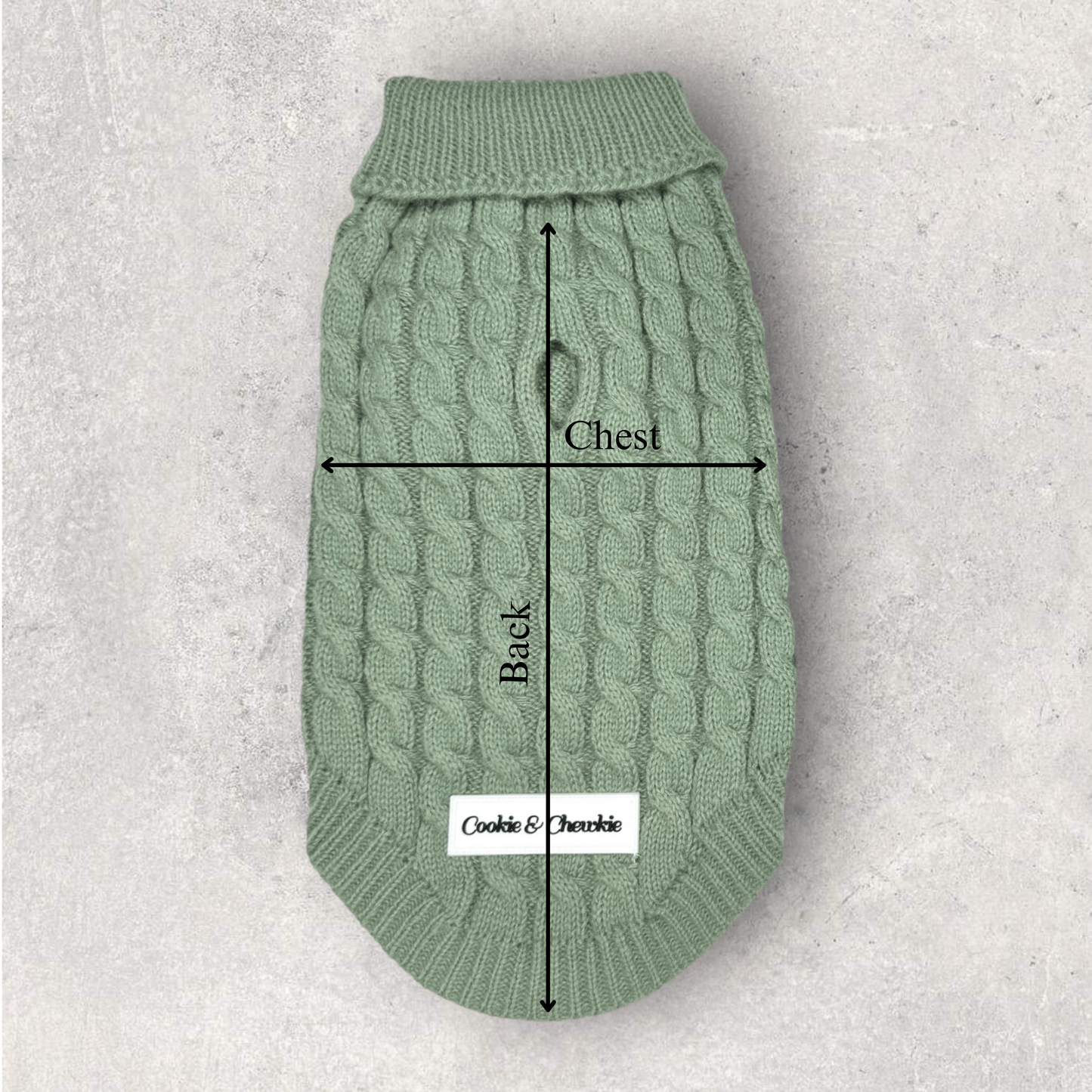 Cable Knit Jumper - Light Sage