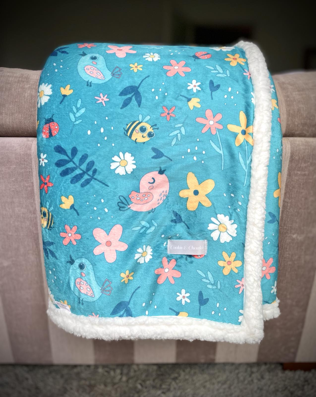 Sherpa Fleece Blanket - "Natura Amoris"