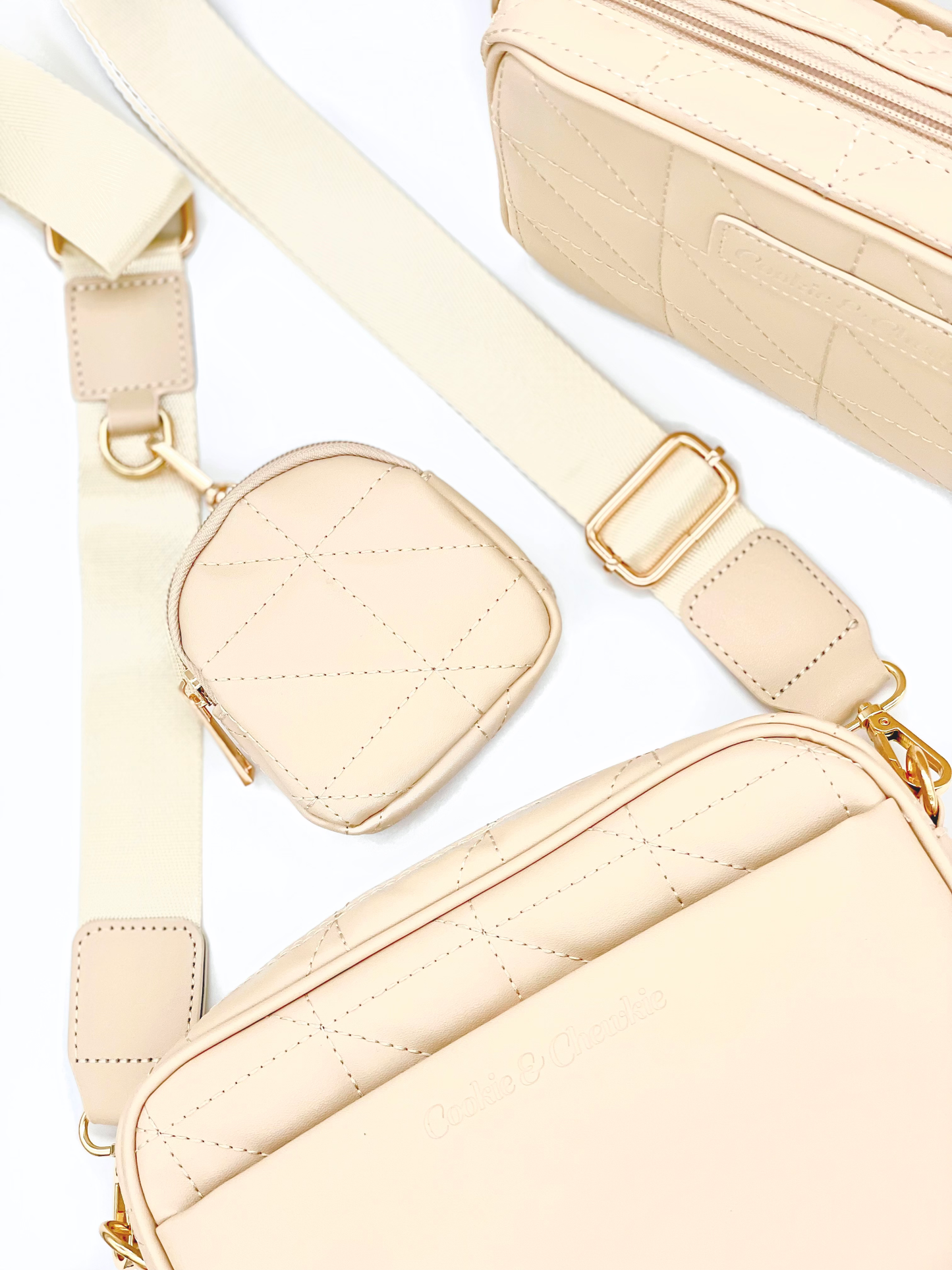 "Fancy" Shoulder Bag - Beige