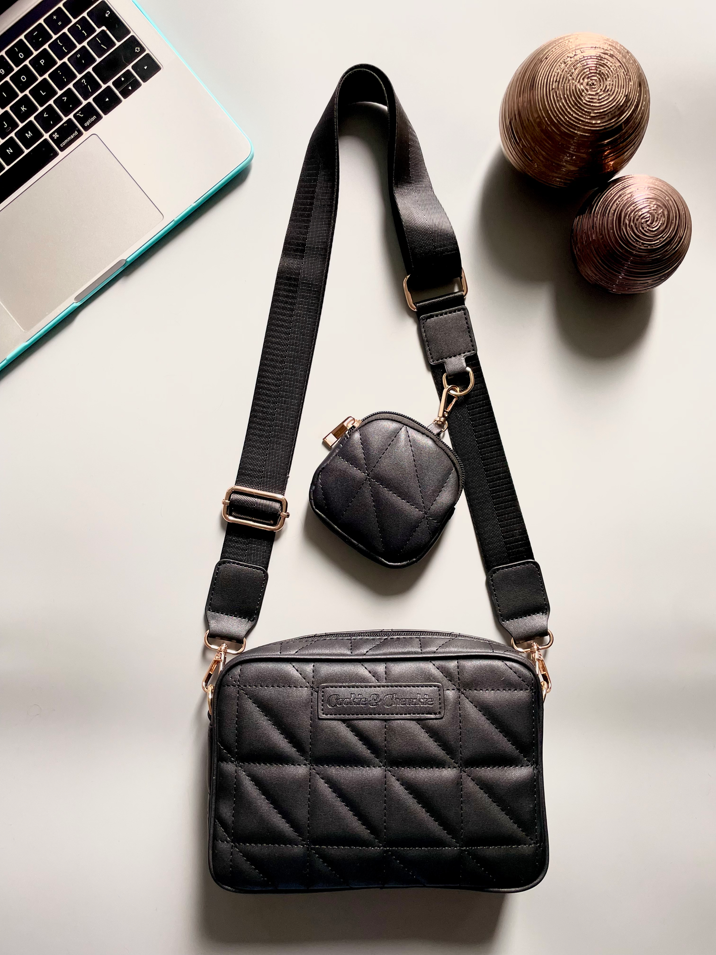 "Fancy" Shoulder Bag - Black