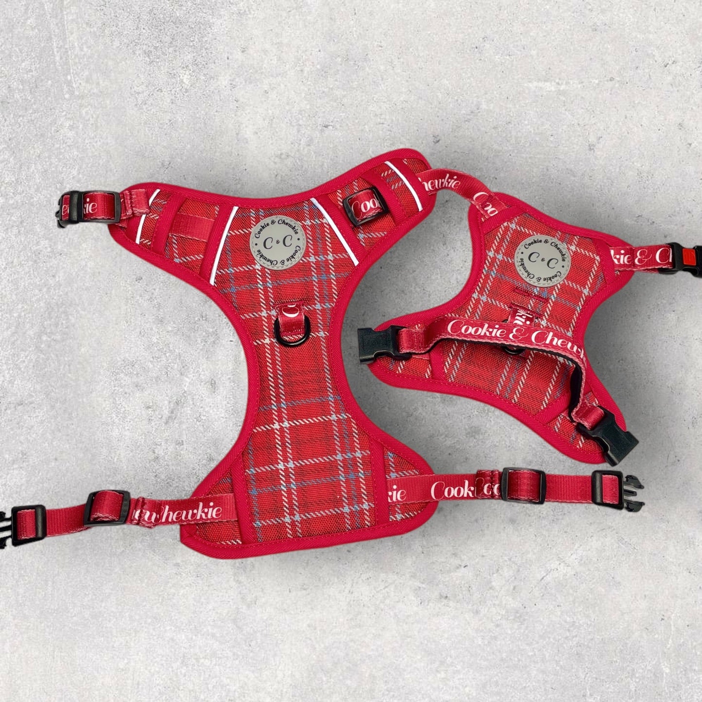 Adjustable TUFF Harness - 'Clueless Crimson'