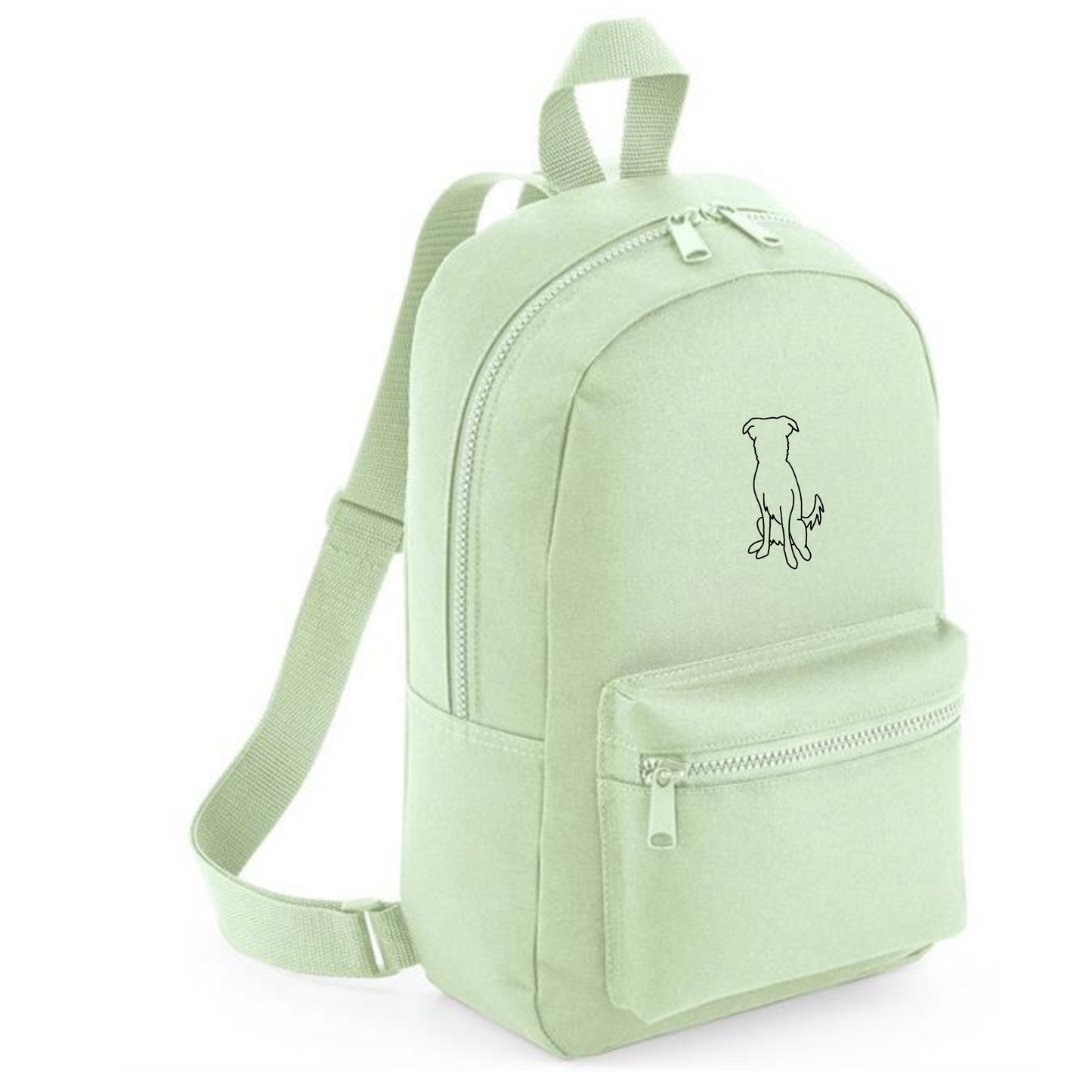 Embroidered Breed Outline Mini Backpack