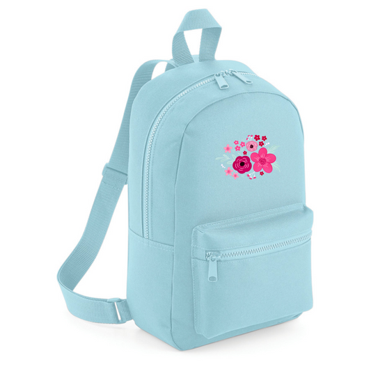 Embroidered Mini Backpack - 'On Chewsdays, We Wear Pink'