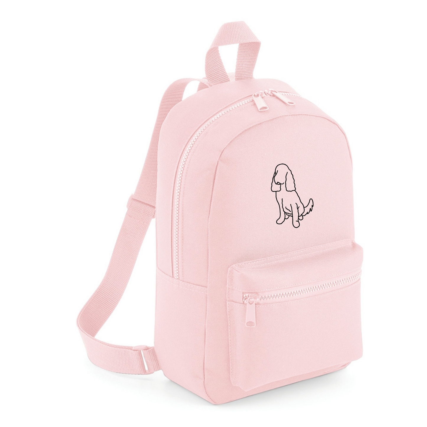 Embroidered Breed Outline Mini Backpack