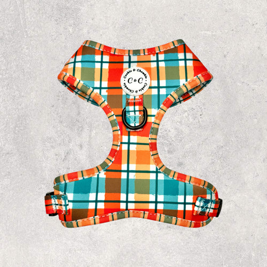 Adjustable Harness - 'Plaid Romance'