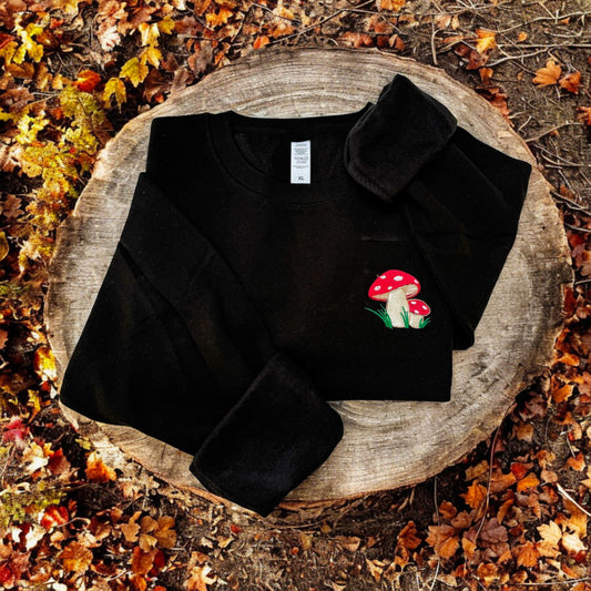 Embroidered Sweatshirt - 'Funguy'
