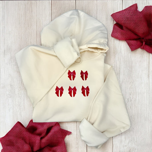 Embroidered Hoodie - 'Beautibows'