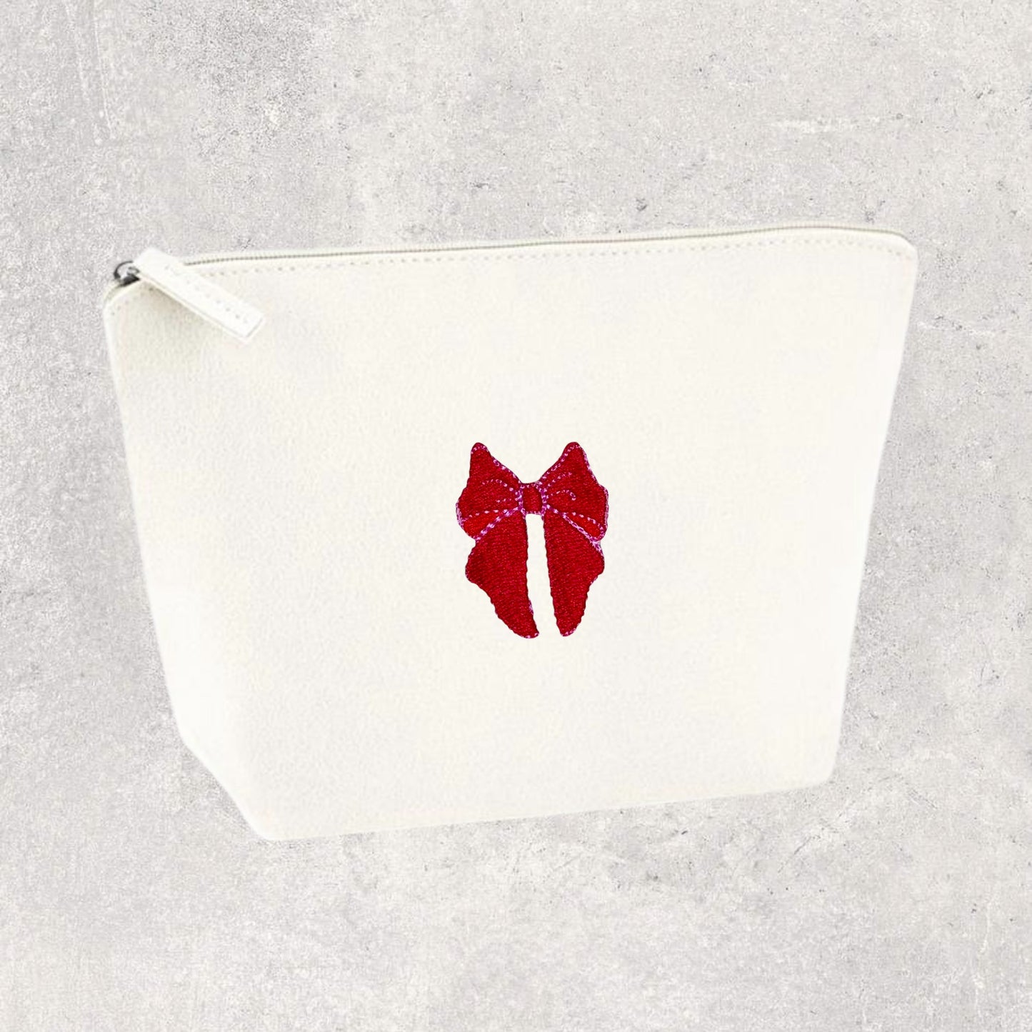 Embroidered Felt Accessory Bag