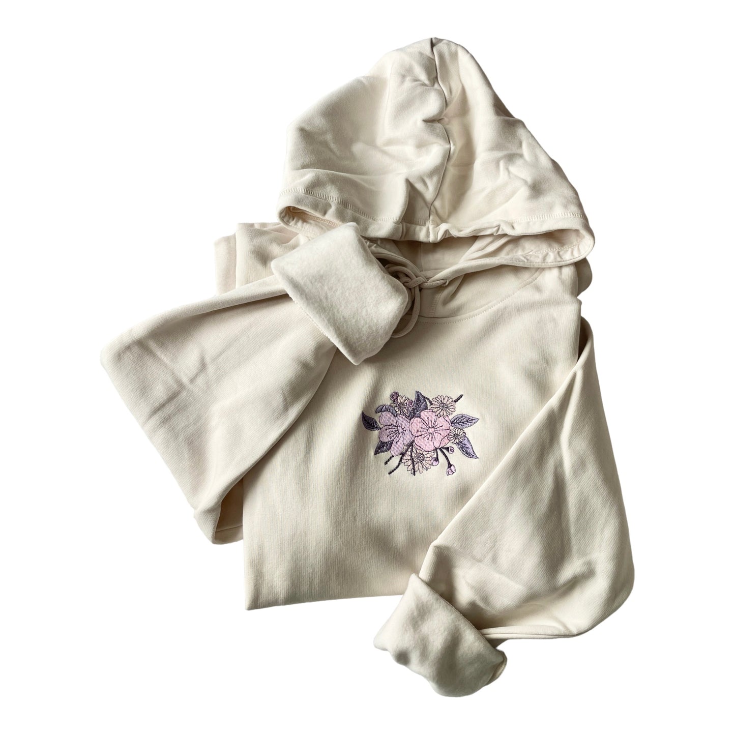 Organic Embroidered Sweatshirt - 'ICBMF' - Vintage White