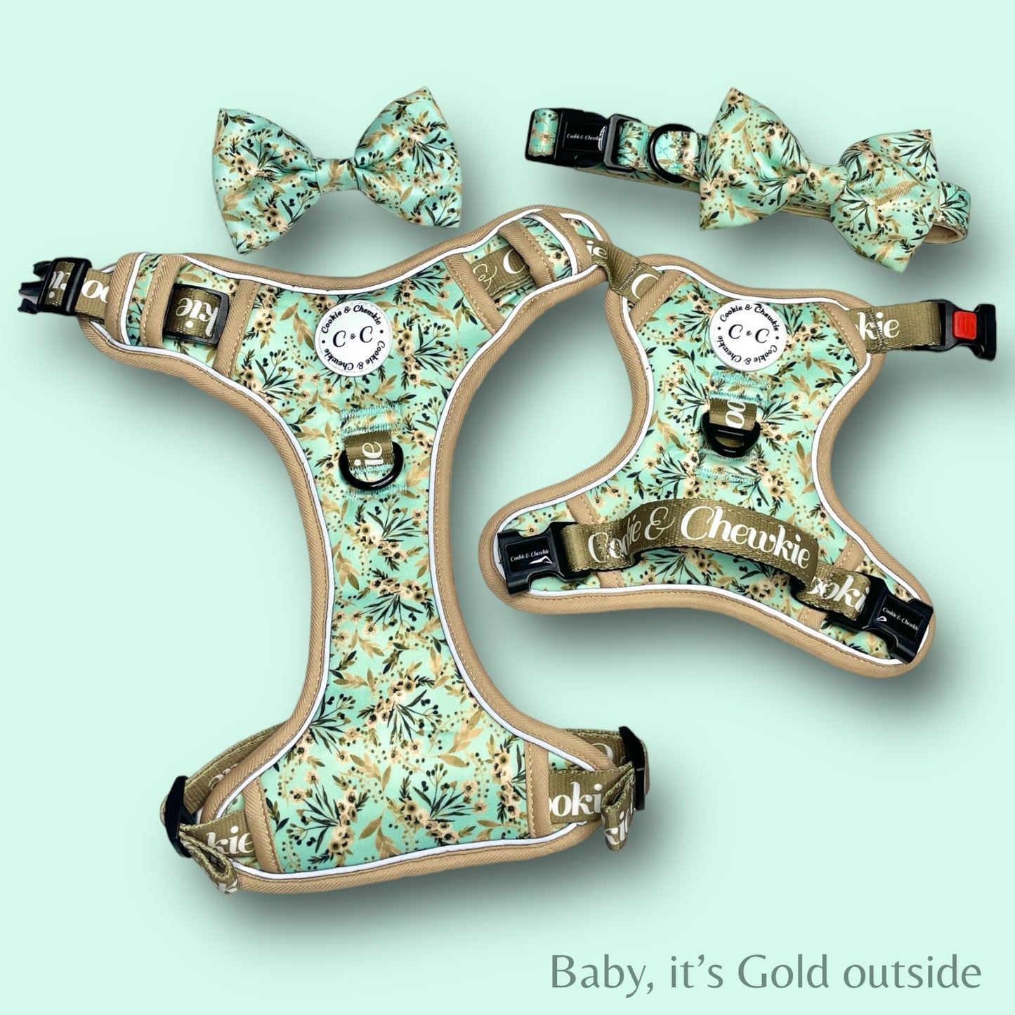 Adjustable TUFF Harness - 'Baby, it's Gold outside'