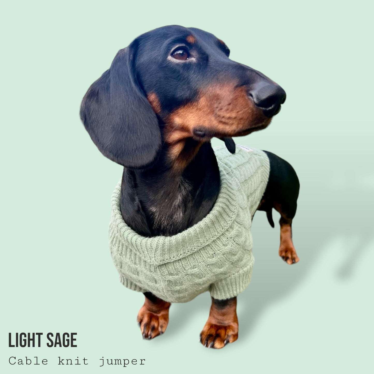 Cable Knit Jumper - Light Sage