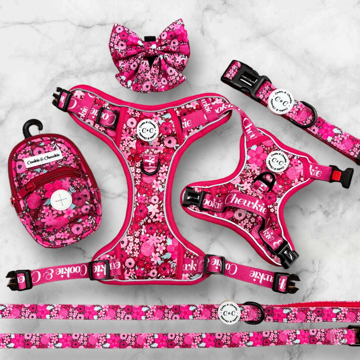 Adjustable TUFF Harness - 'On Chewsdays, We Wear Pink'