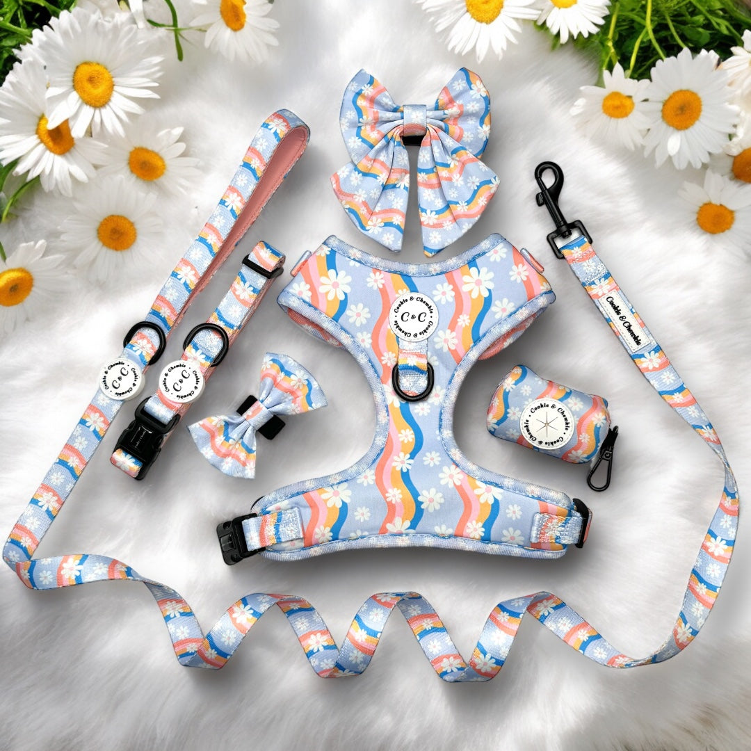 Adjustable Harness - 'Groovy Blooms'