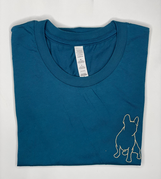 Embroidered FrenchieT-shirt
