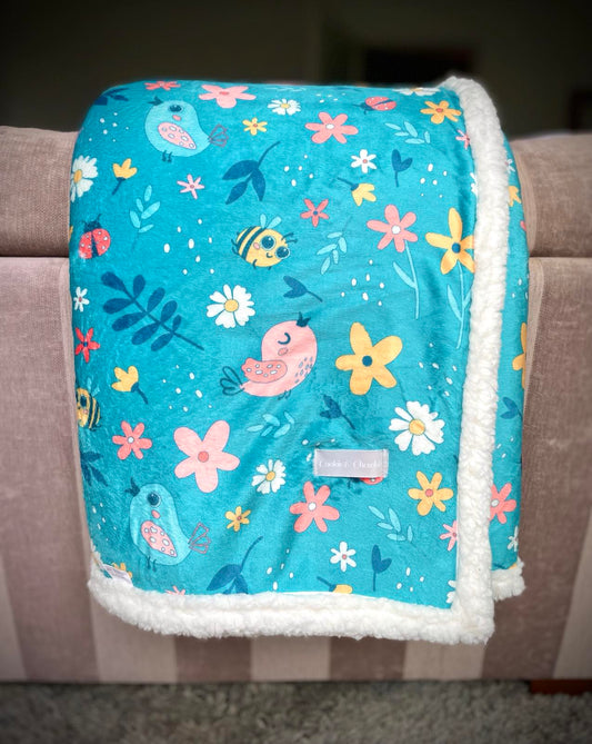 Sherpa Fleece Blanket - "Natura Amoris"