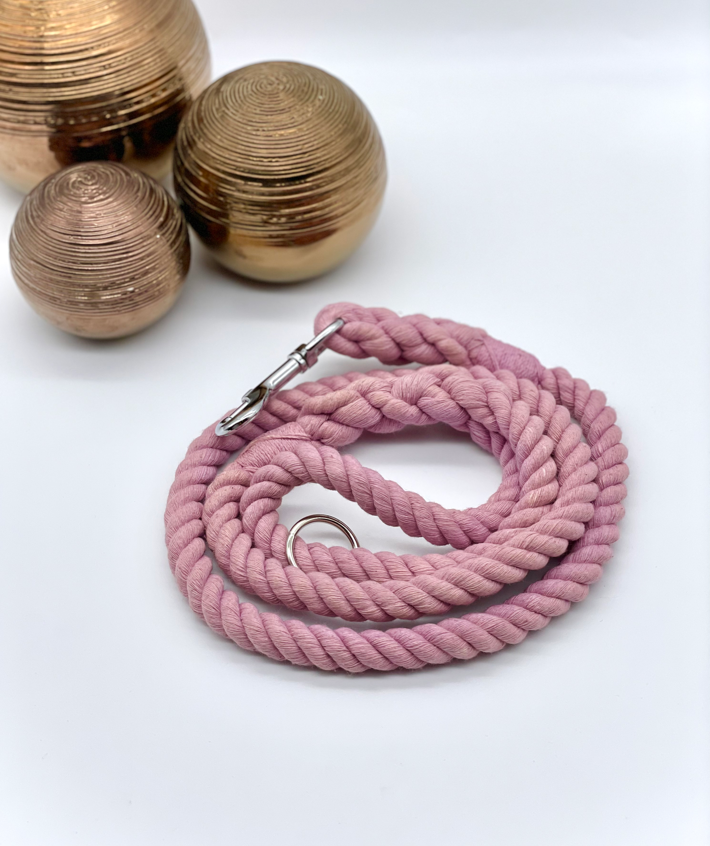 Cotton Rope Lead - 'Dusty Pink'