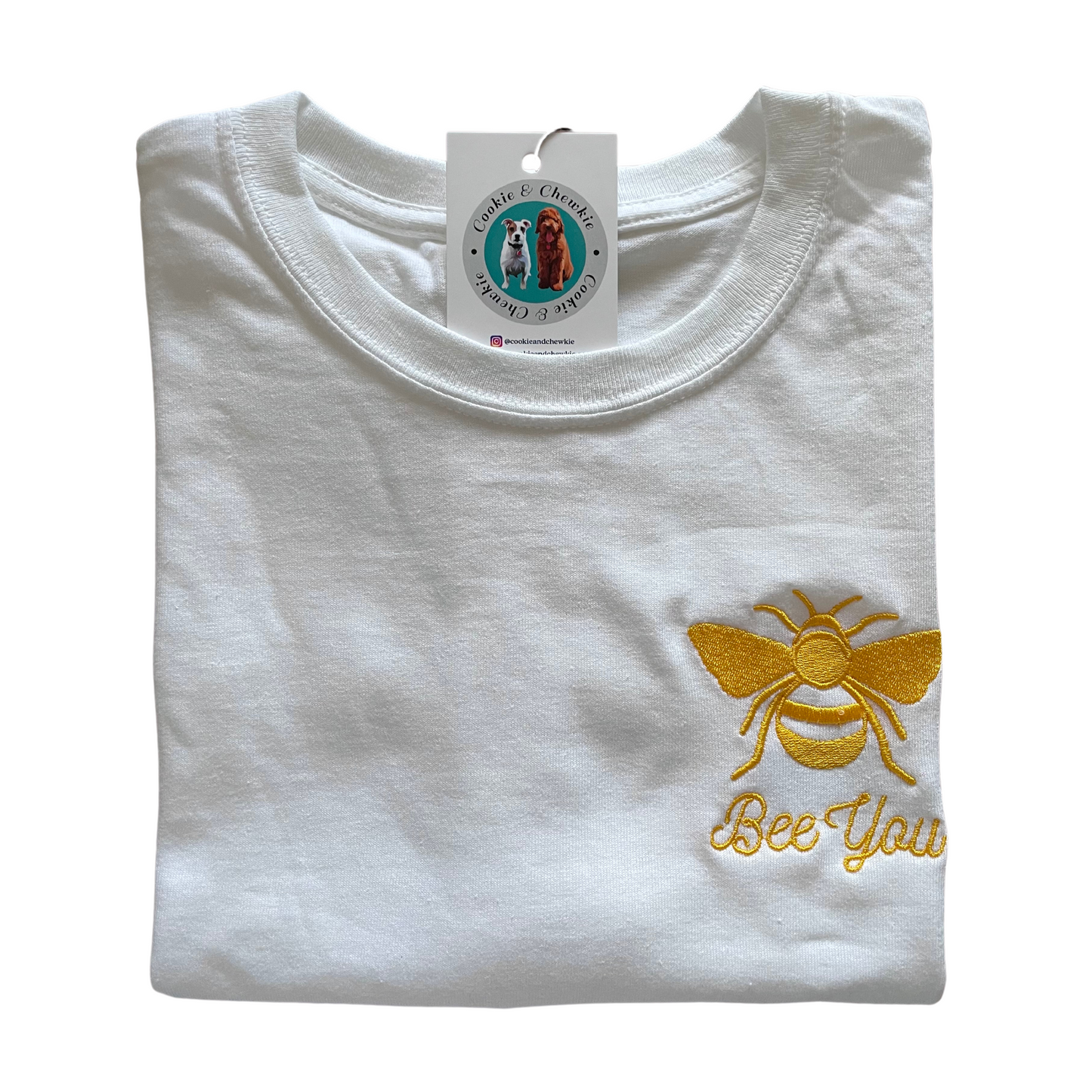 Embroidered T-shirt - 'Bee You'