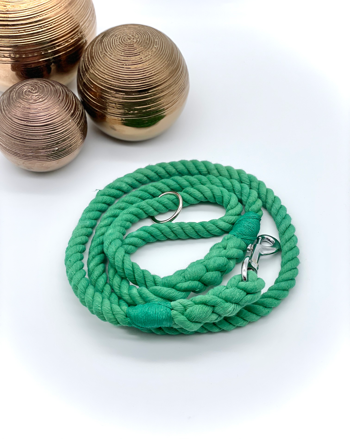 Cotton Rope Lead - 'Emerald'