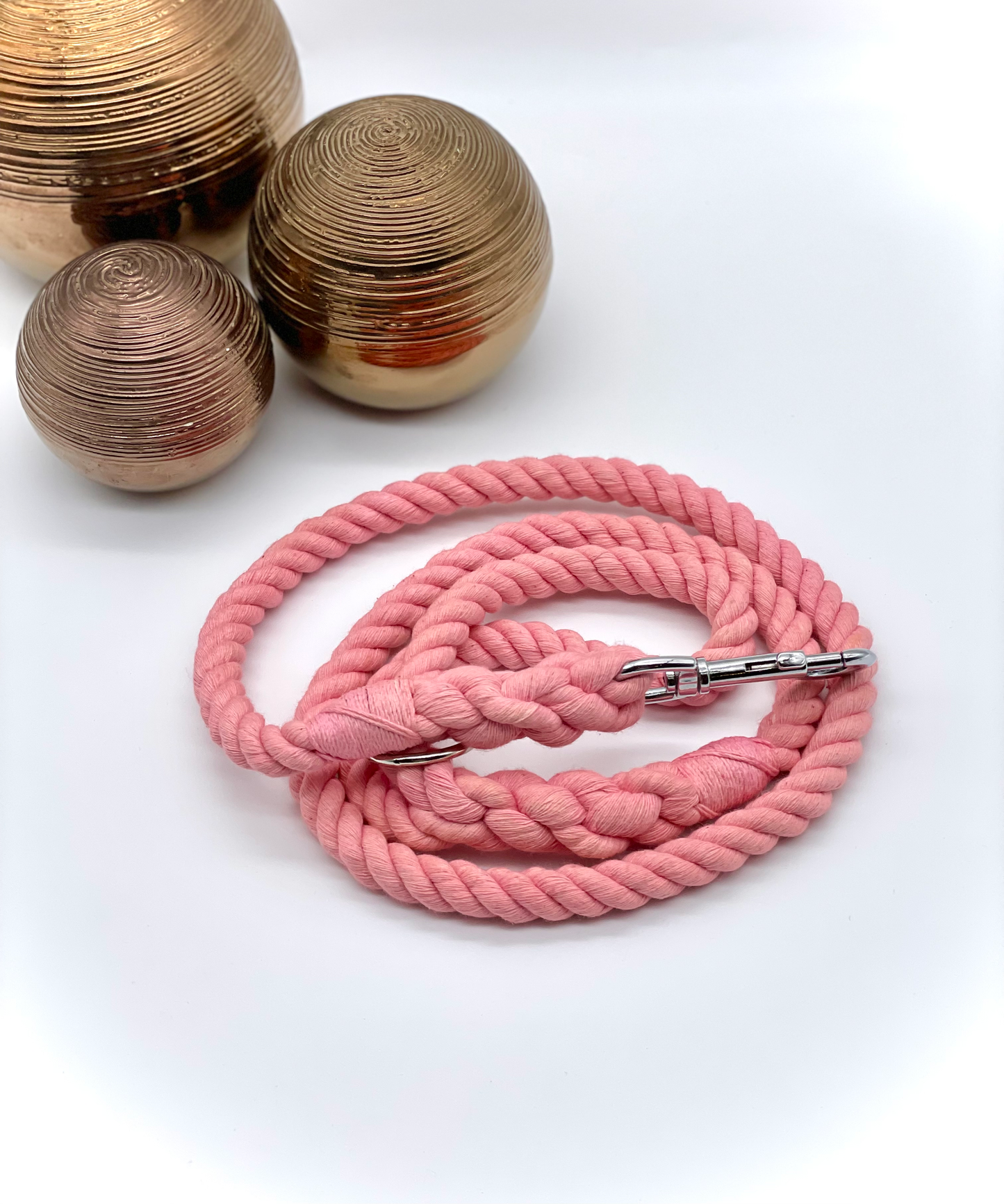 Cotton Rope Lead - 'Bubblegum Pink'